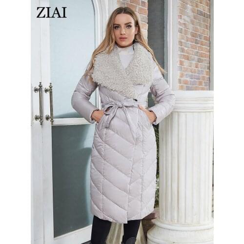 Женские пуховики-пальто Ziai China At AliExpress