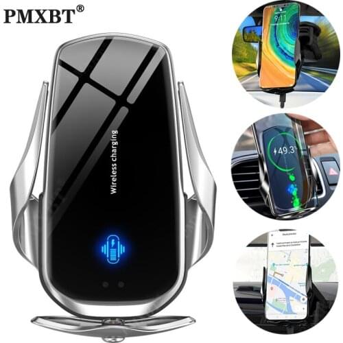 10W Wireless Car Charger Phone Holder For iPhone 6 7 8 Wireless Charging Car Induction Charger Mount For iPhone 12 11 Pro Huawei