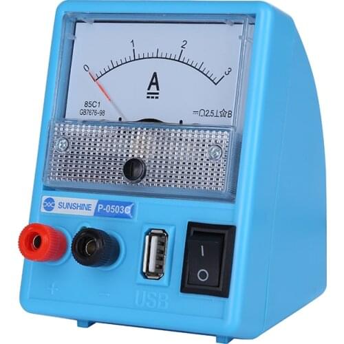 110/220V DC Power Supply Ammeter Ampermetre 5V 3A Current Meter Amperimetro With Short Circuit Protection