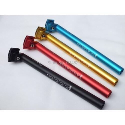 25.4/27.2/28.6/30.4/30.8/31.6mm cycling Mountain road Bike Seat post tube alloy Lengthen track Bicycle frosted Seatpost 350mm