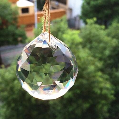 40pcs/lot,40mm High Quality Crystal Glass Clear Faceted ball, Home & Holiday Decoration, Wedding Decoration Best Selling