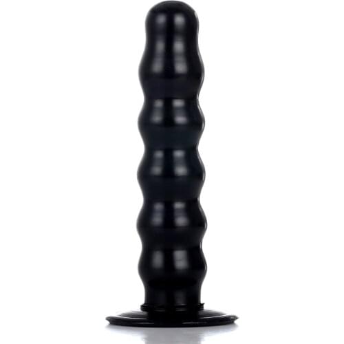 Unisex Wave Anal Plug Suction Cup Dildo Beads Butt Plug Artificial Penis Vaginal Anus Anal Dilator Prostate massage stimulate