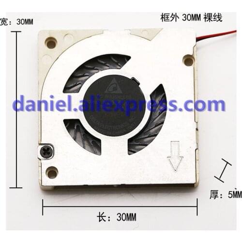DELTA ND35B00-17J175 0.50A 30053CM Miniature 2-wire Turbine Cooling Fan