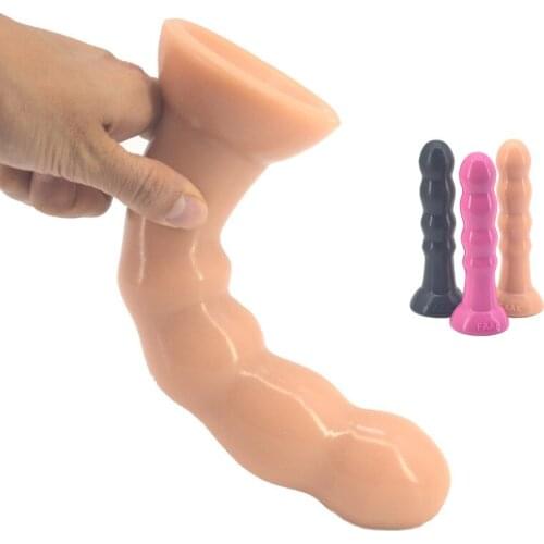 Long anal beads big dildo with suction cup ball butt plug lollipop shape anal stopper bar adult products sex toys for man women