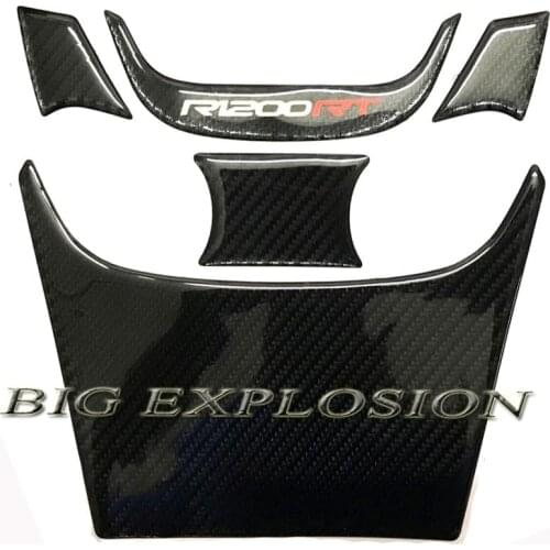 For BMW R1200RT 2005 - 2013 Motorcycle Tank Pad Protector 3D Gel 3D carbon fiber pattern fuel tank sticker