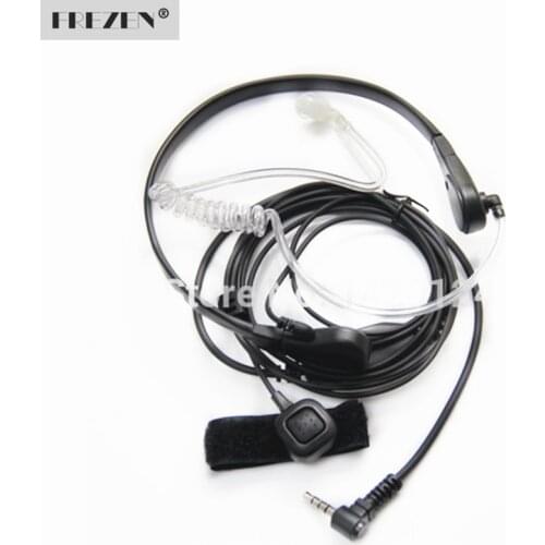 Throat Mic Microphone Covert Acoustic Tube Earpiece Headset For Vertex Yaesu VX-3R VX-5R 210 Two Way Radio Walkie Talkie