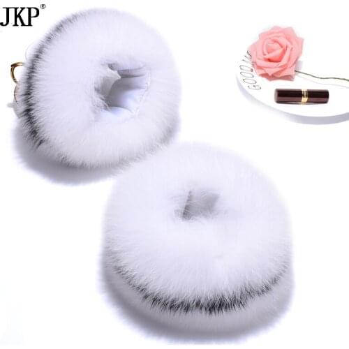 Best Selling High Quality Natural Fox Fur Cuffs Warm Authentic Fox Fur Sleeves Arm Warm Ladies Bracelets True Fox Fur Gloves