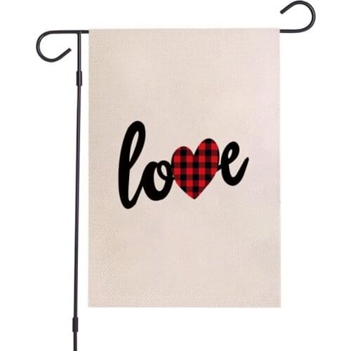 Fashion Garden Flag Valentines Day Anniversary Wedding Birthday Holiday Yard Sign Outdoor Decoration 12.6 X 18.5 Inch