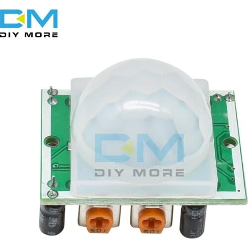 5PCS HC-SR501 Body Human Sensor Module Adjust IR Pyroelectric Infrared PIR Motion Sensor Detector Module For Arduino