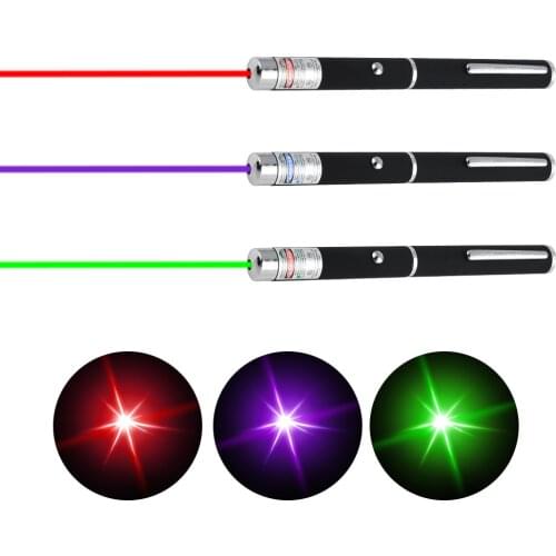 Powerful Laser Pointer Laser funny cat stick New Cool Red Laser Pointer Pen red/blue/green LED Light adult Play Cat Toy