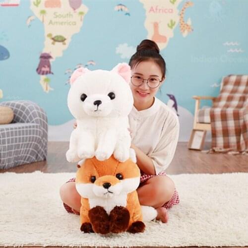 Soft Renard Plush Cute Long Tail Fox Plush Toy Stuffed Kid Doll Fashion Kawaii Toy for Children Birthday Gift Home Decor Plushie