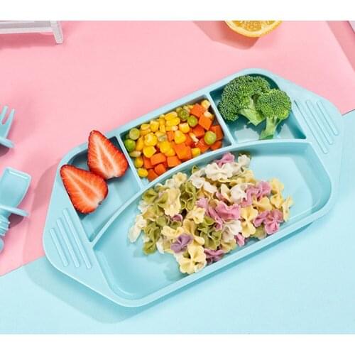 Silicone Baby Feeding Dishes Set Waterproof Non-Slip Feedings Food Grade Silicone Bowl Sucker Tableware Baby Products Kids Plate