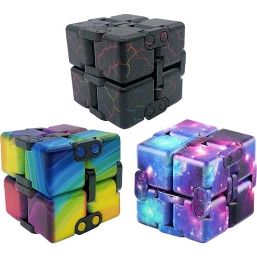 Creative Infinite Cube Infinity Cube Magic Cube Office Flip Cubic Puzzle Stop Stress Reliever Autism Toys Educational Fidget Toy