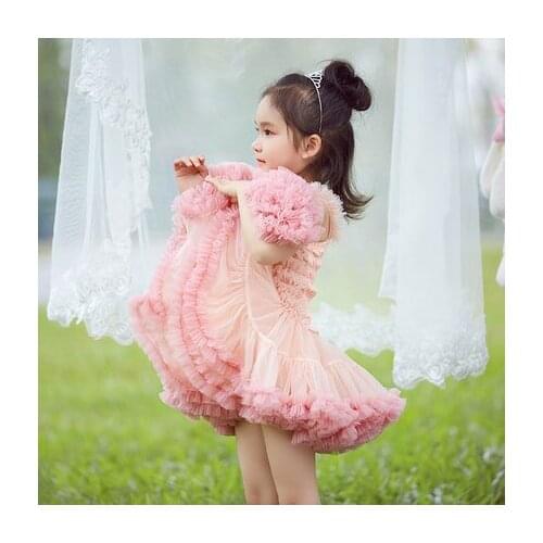 Girls tutu dress children party tutu gown for kids birthday baby dresses girl pink dress kids clothes robe fille