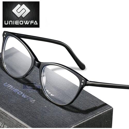 Prescription Bifocal Progressive Glasses Women Retro Cat Eye Acetate Optical Eyeglasses Hyperopia Clear Anti Blue Light 1.74
