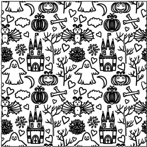 ZhuoAng Halloween Castle Ghost Bat Clear Stamps For DIY Scrapbooking/Card Making/Album Decorative Silicone Stamp Crafts
