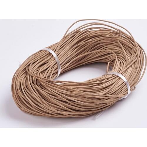 Natural Cowhide Leather Cord Leather Jewelry Cord Rope for Jewelry Making DIY Bracelet Necklace 100m/bundle 1mm 1.5mm 2mm