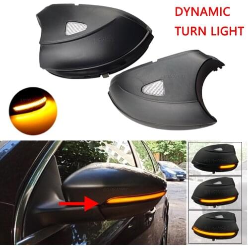 LED Side Wing Dynamic Turn Signal Light Rearview Mirror Indicator For VW Passat CC B7 Beetle Scirocco Jetta MK6 Euro PR