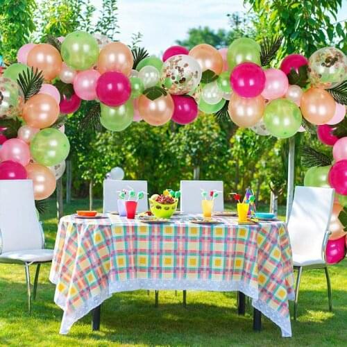 Tropical Hawaiian Party Decorations Hawaii Tropical Party Balloon Chain Summer Flamingo Party Luau Wedding Decor Aloha Pineapple