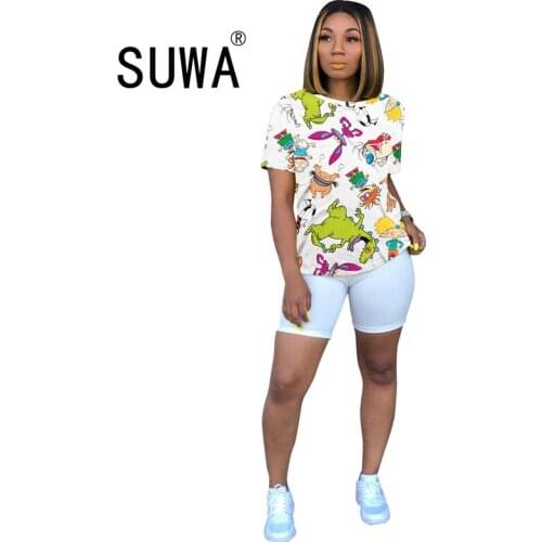 Harajuku High Street Fashion Summer Vintage Casual Outfits 2021 New Product Trendy Chic Printed Women Top And Blouses T-Shirt