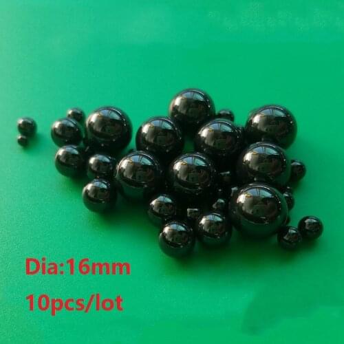 10pcs/lot G5 Diameter 16mm Si3N4 Ceramic ball Silicon Nitride bearing balls used in bearing/pump/linear slider/valvs balls