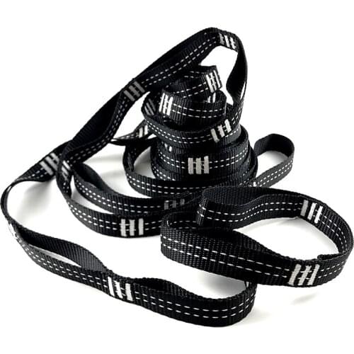 2Pcs Hammock Strap Outdoor Camping Straps High Strength Load-bearing Hammock Rope Reinforced Polyester Straps
