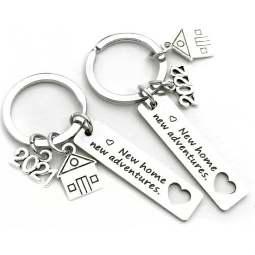 2020 2021 New Home House Warming Presents Housewarming Gifts for Couples Keychain - Homeowner Gift, New Adventures