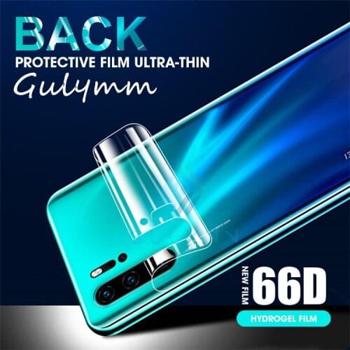 66D Curved Edge Full Cover Back Film For Huawei Mate 40 20 30 P30 Lite Pro Honor 20 9X Screen Protector Hydrogel Film Not Glass
