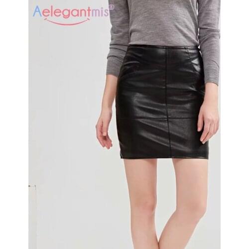 Aelegantmis High-waisted Pencil Skirts
