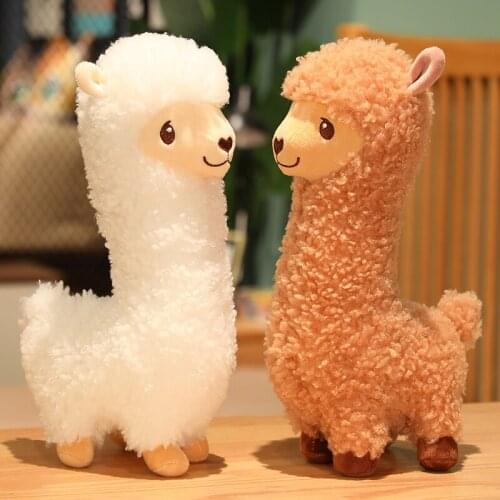 33~85cm Comfortable fabric simulation Alpaca pillow cute Alpaca Plush Stuffed Toy cute Alpaca doll back boy girls birthday gift
