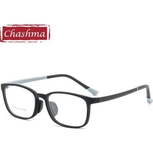 Chashma Transparent Frame Kids Trend Eyeglasses Frames Men TR90 Flexible Light Spectacles for Women