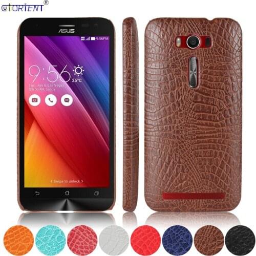 For ASUS Zenfone 2 Laser ZE500KL ZE500KG Crocodile Skin Bumper Case Z00RD Z00ED Hard Frame Cover ZE 500 KL KG 500KL 500KG Cases