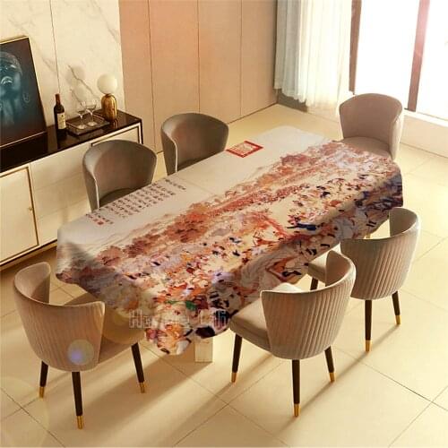 Ancient Chinese East Asian War Art Thought Art Table Cloth Indoor And Outdoor Decoration