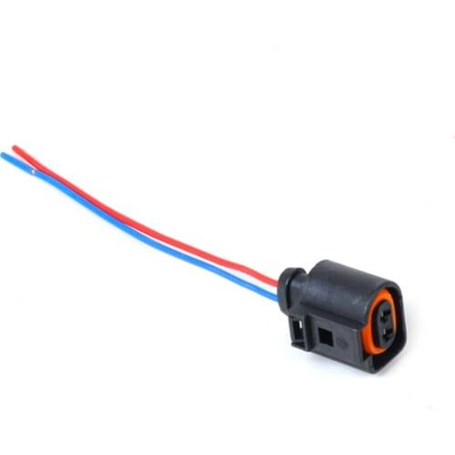 DWCX 1J0973702 1J0973775A 1pc Electrical Harness 2 Pin Connector Plug Wiring for VW Audi 2004 2005 2006 2007 2008 2009