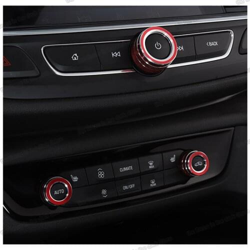 Lsrtw2017 Car Air Conditioning Volume Adjust Button Ring for Buick Regal Gs Opel Insignia 2017 2018 2019 2020 Auto Accessories