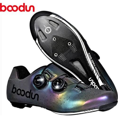 BOODUN Cycling Shoes Carbon fiber men sneaker Ultralight self-Locking Racing Bike Shoes Road Bike Athletic Riding Shoes Ciclismo