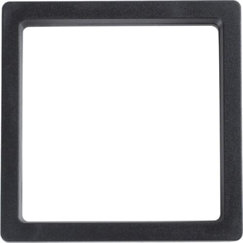 Square 3D Albums Floating Frame Holder Coin Box Jewelry Display Show Case, 9X9cm (With Base)