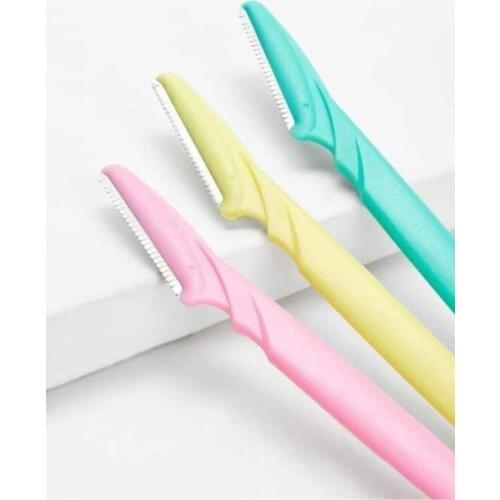 Multi-Purpose Exfoliating Dermaplaning Tool, Eyebrow Razor and Precision Softcover Facial Razor, 3 pcs (Packaging May Vary)