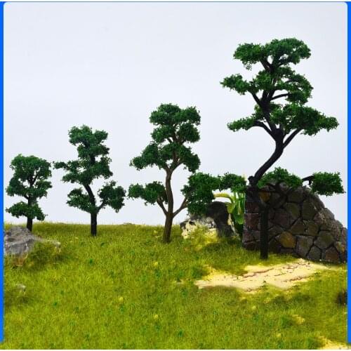 10pcs Model Spruce Trees HO OO Scale Train Railroad Layout Diorama Wargame Scenery 4cm 6cm 8cm 10cm 12cm