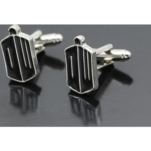 2019 New Black Geometric Cufflinks For Men French Shirts Cuff Button Male Gentleman Wedding Suit Cuff Links Jewelry Gift Gemelos
