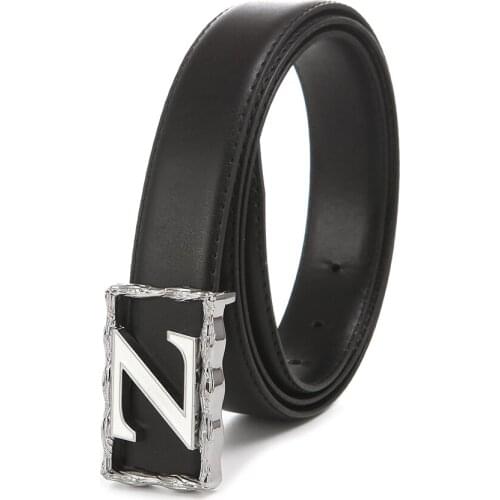 Mens fashion simple letter belt