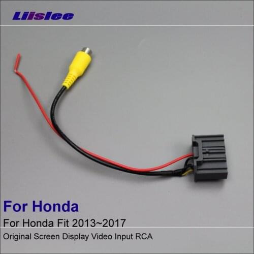 RCA Adapter Wire Cable For Honda Fit 2013 2015 2016 2017 Rear View Camera/Original Video Input Connector Convertor
