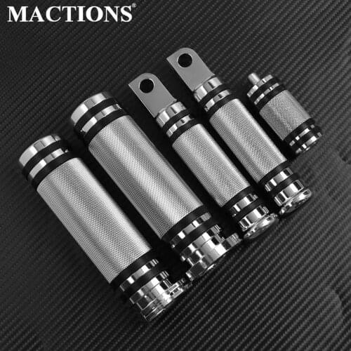 MACTIONS CNC Hand Bar Grips FootPegs Gear Shifter Pegs For Harley Sportster 883 Touring Dyna Breakout Softail Chopper Custom
