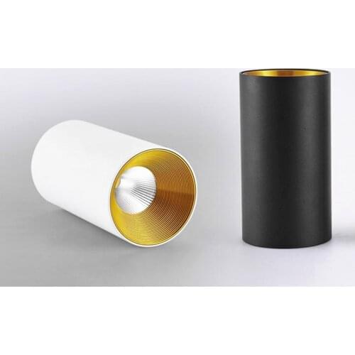 Dimmable cylindrical LED recessed light 9W 12W 15W COB LED ceiling light AC85-265V LED ceiling light indoor lighting