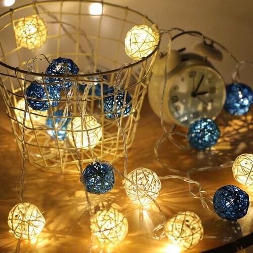 Sepak Takraw Color LED Light String Christmas Decoration for Home Holiday Party Decor Wedding Decoration Garland Fairy Lights