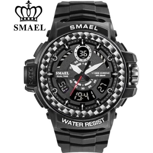 SMAEL Sports Mens Watches Top Brand Luxury Military Quartz Watch Men Waterproof Shock Wristwatches Relogio Masculino 2021 Clock