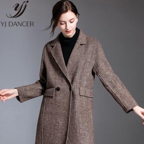 Special Price Winter Coat Women Cashmere Long Section 2019 New wool Coat Female High Quality Elegance Woolen Overcoat ZZZ018