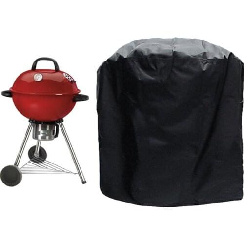 Heavy Duty Round BBQ Grill Cover, Waterproof, Anti-Dust, Smoking, Gas, Rain, Charcoal, Electric, BBQ Accessories