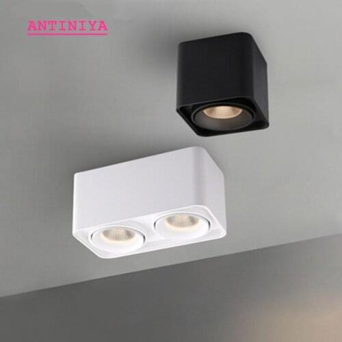 Dimmable Surface Mounted LED Downlights 10W15W20W30W COB LED Ceiling Spot Lights AC110-220V LED Ceiling Lamp Indoor Lighting