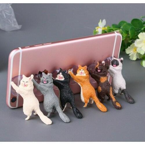 Universal Cute Cat Desk Phone Holder Mount Stand For Samsung S20 Plus Ultra Note 10 IPhone 11 Mobile Phone Tablet Desktop Holder